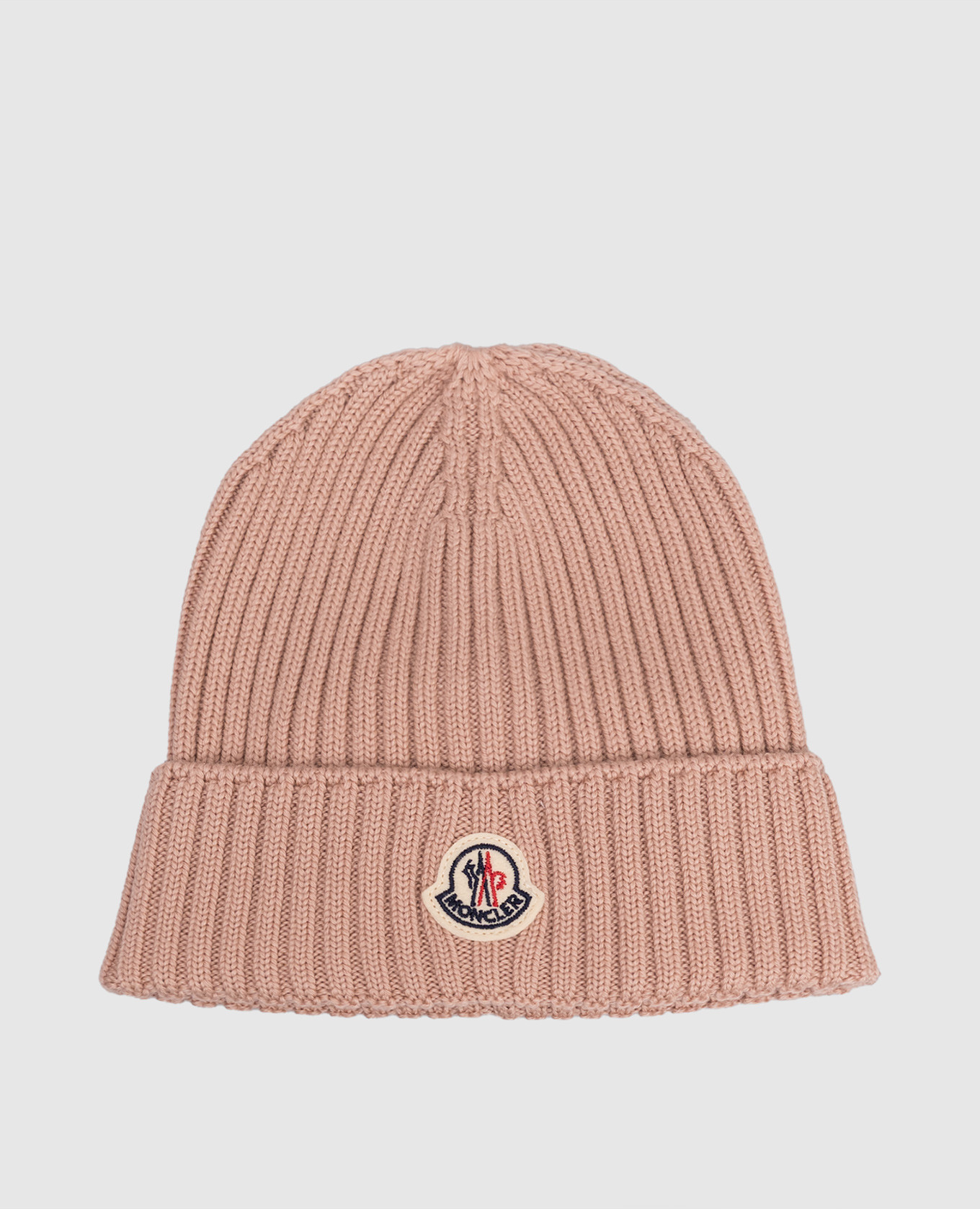 

Children's pink ribbed wool hat Moncler ENFANT