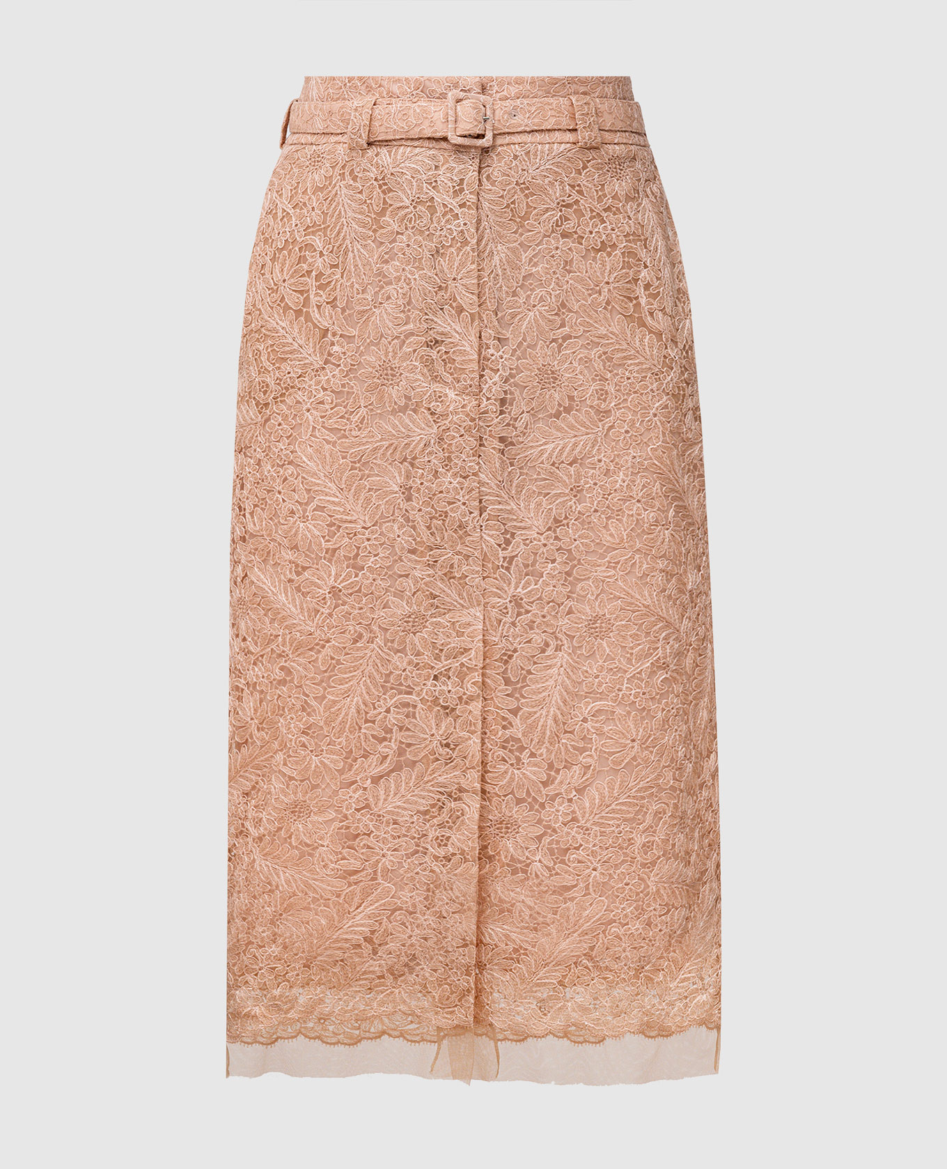 

Beige lace pencil skirt Ermanno Scervino