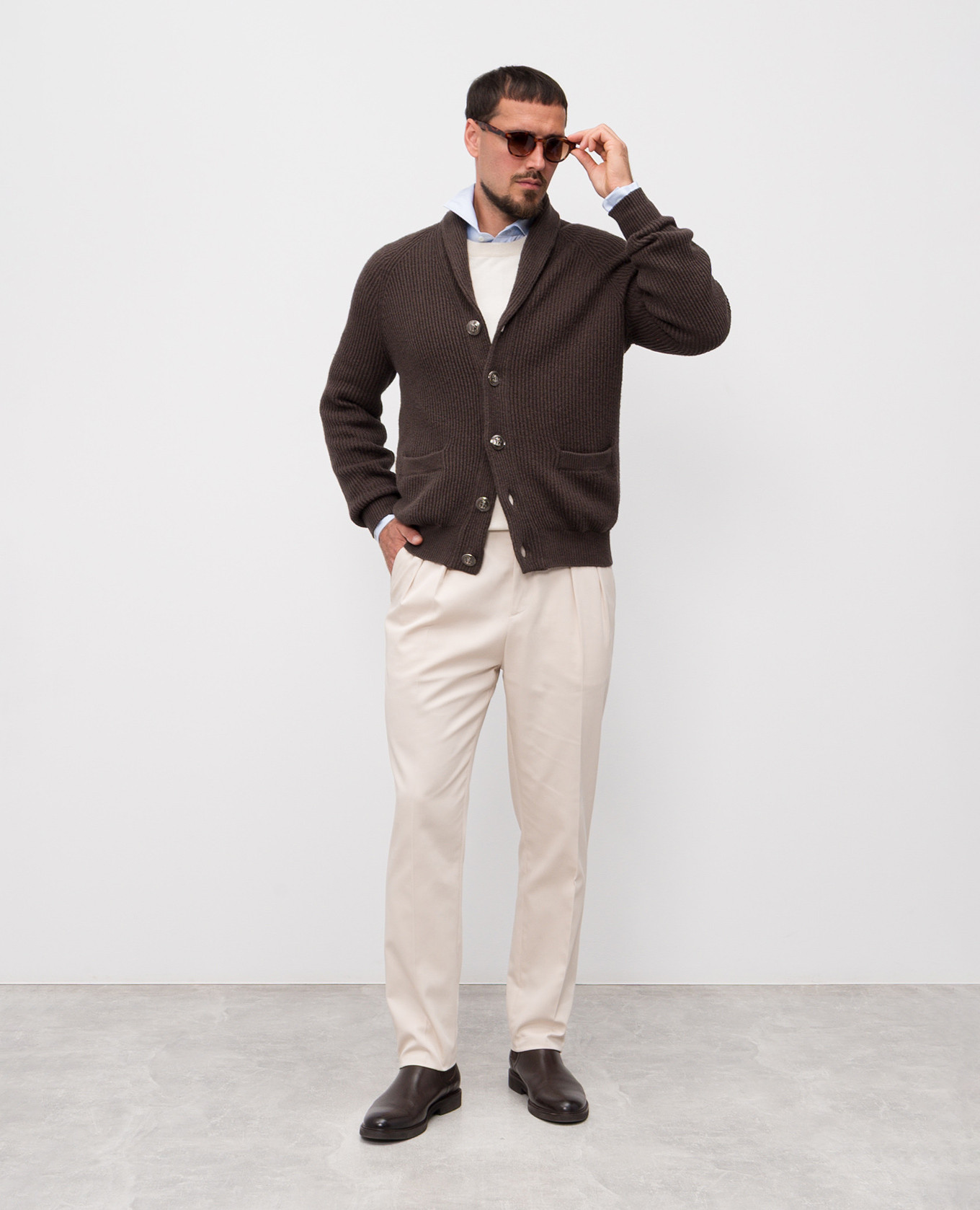 

Beige cashmere jumper Brunello Cucinelli