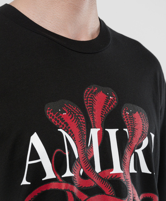 AMIRI - Black Snake print t-shirt AMJYTE1086 - shop with