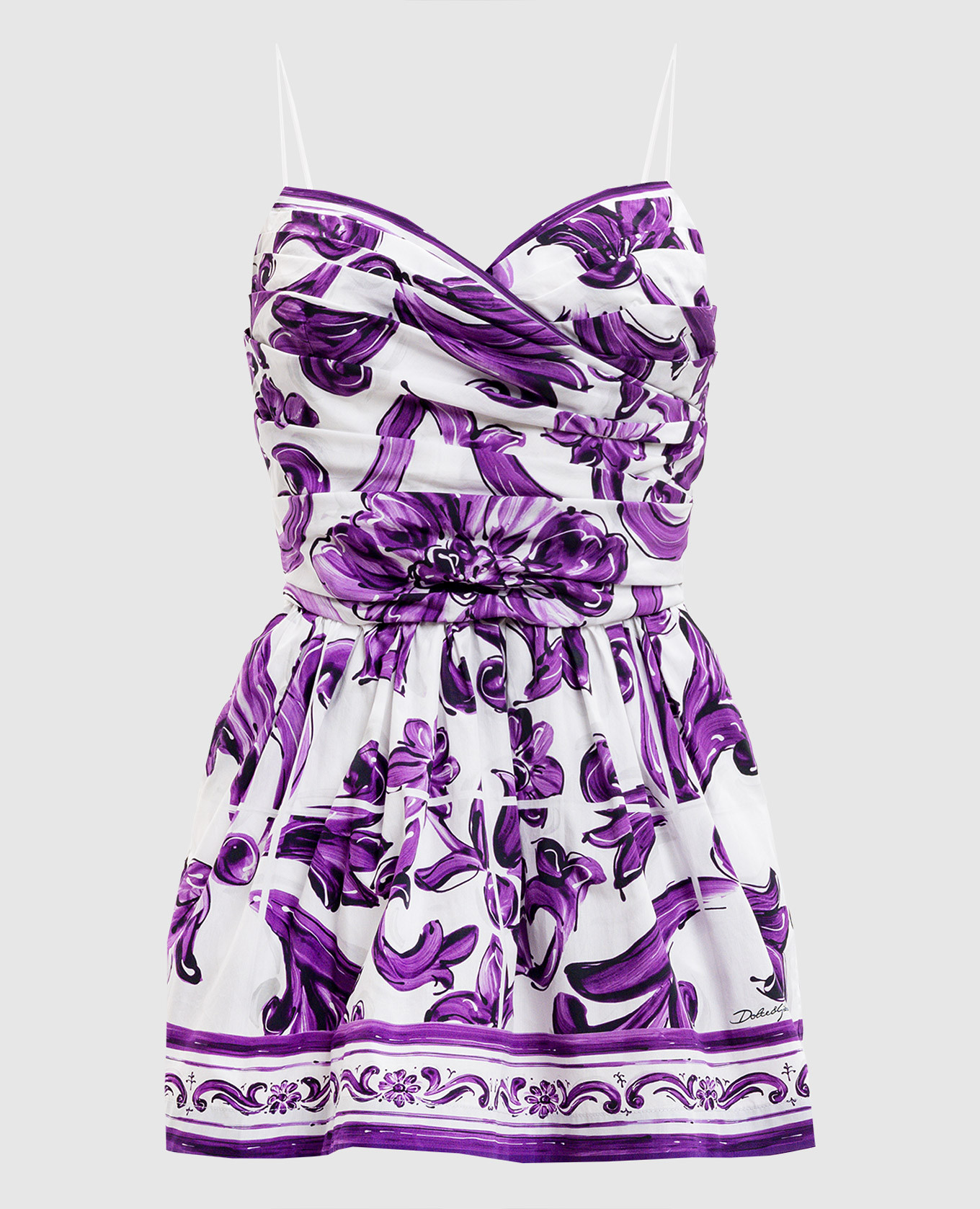 Mini dress in print Dolce&Gabbana