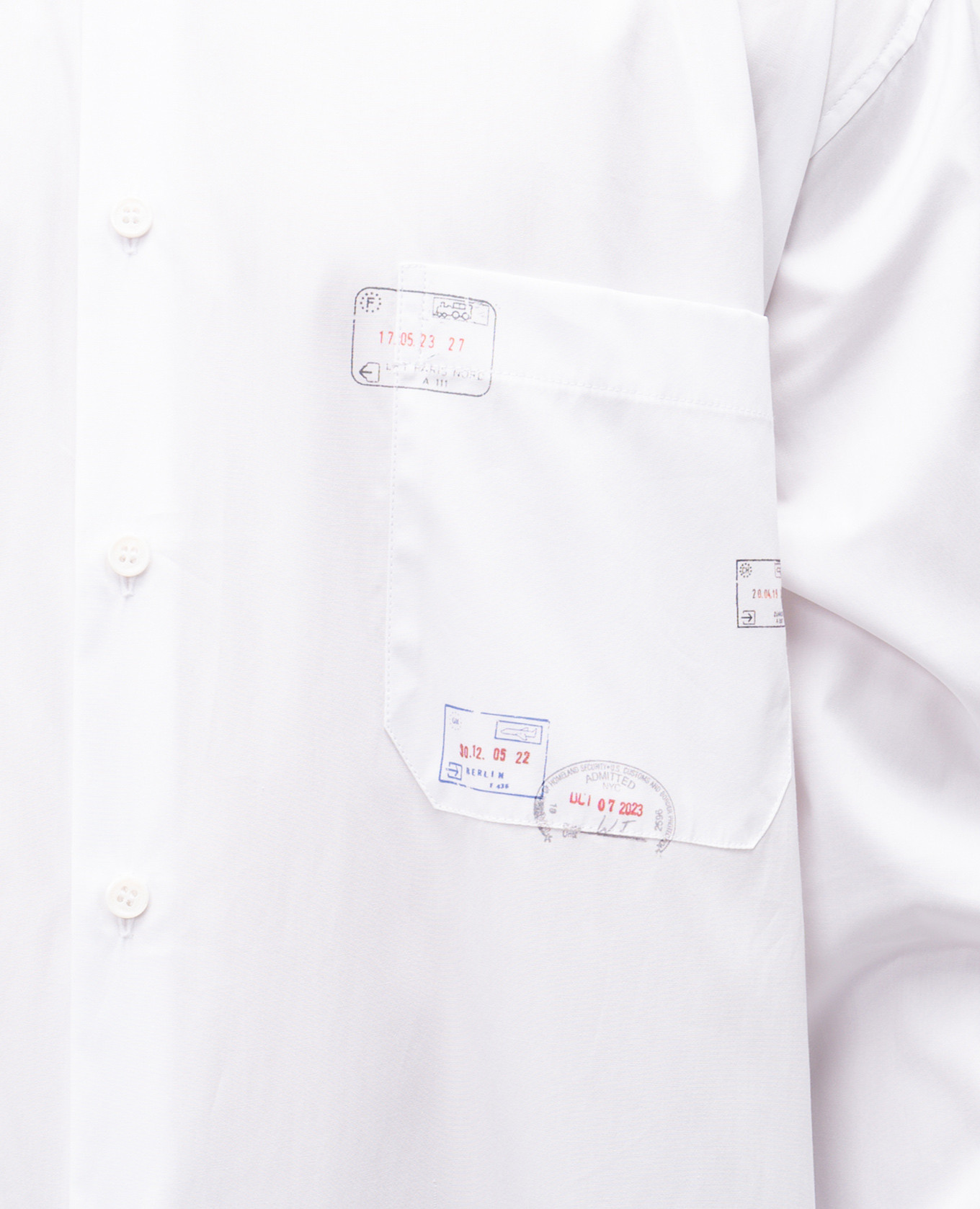 White shirt with print Vetements 5