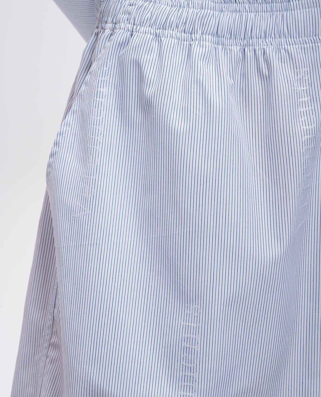 

White striped shorts with logo Vetements