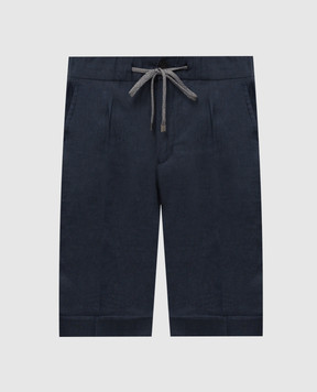 Cashmere&Whiskey Brown linen shorts 2555