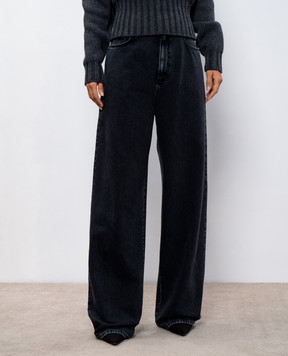 Alexander McQueen Gray jeans with a distressed effect 802098QMACX