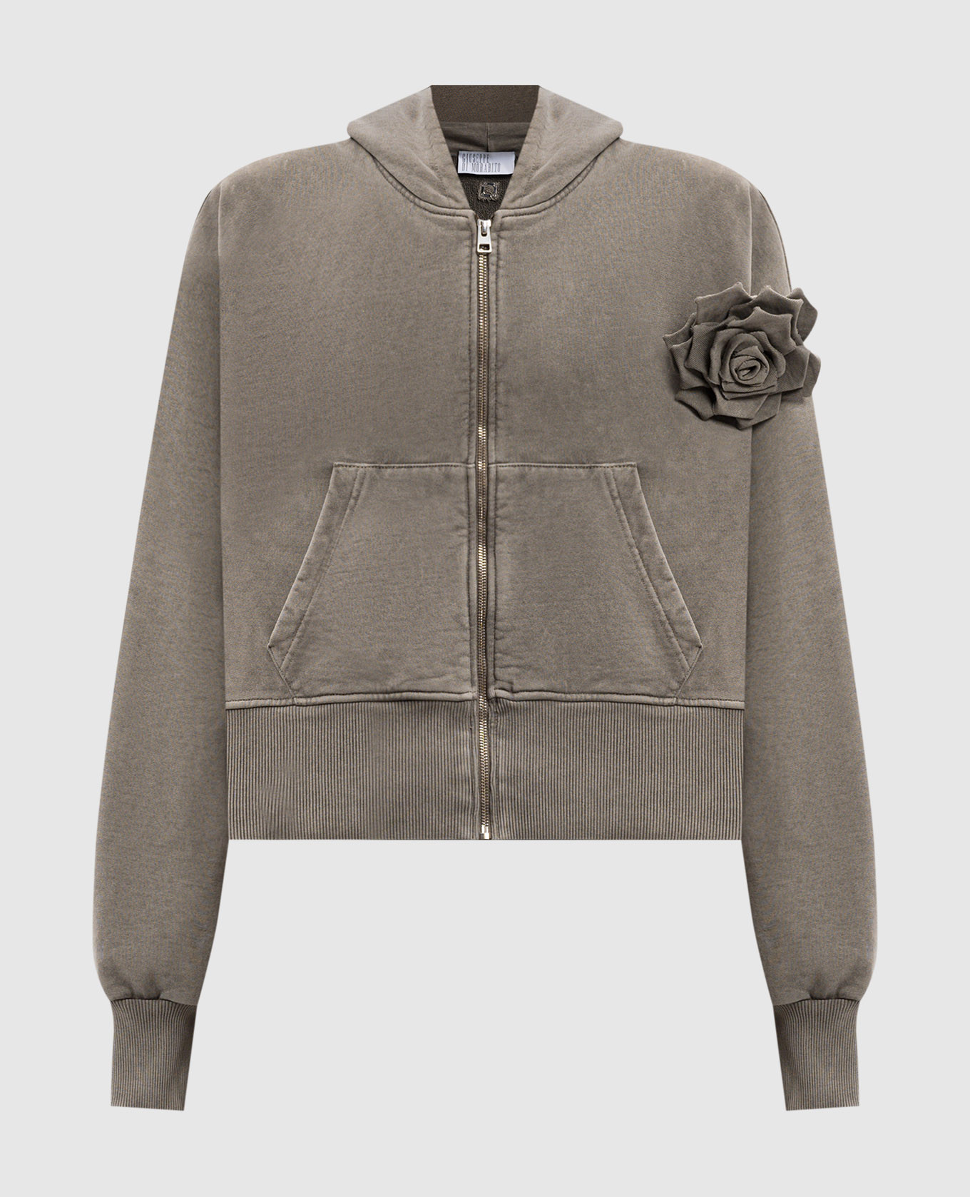 

Gray sports jacket with a brooch in the form of a flower Giuseppe Di Morabito Milano, Grey