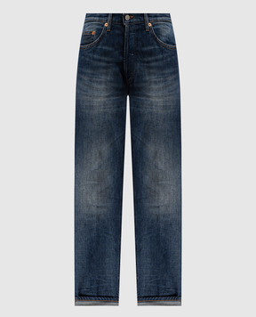 Dondup Icon blue jeans with logo patch DP776DS0354DIA8