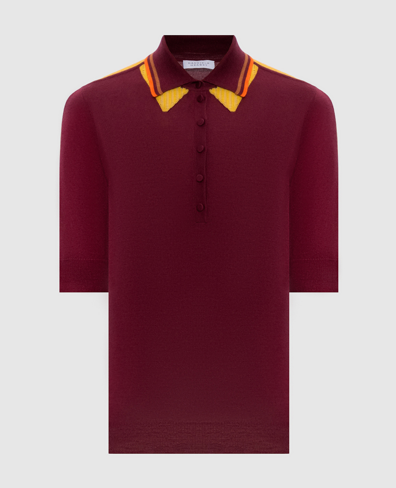 

Wendelyn burgundy cashmere and silk polo Gabriela Hearst