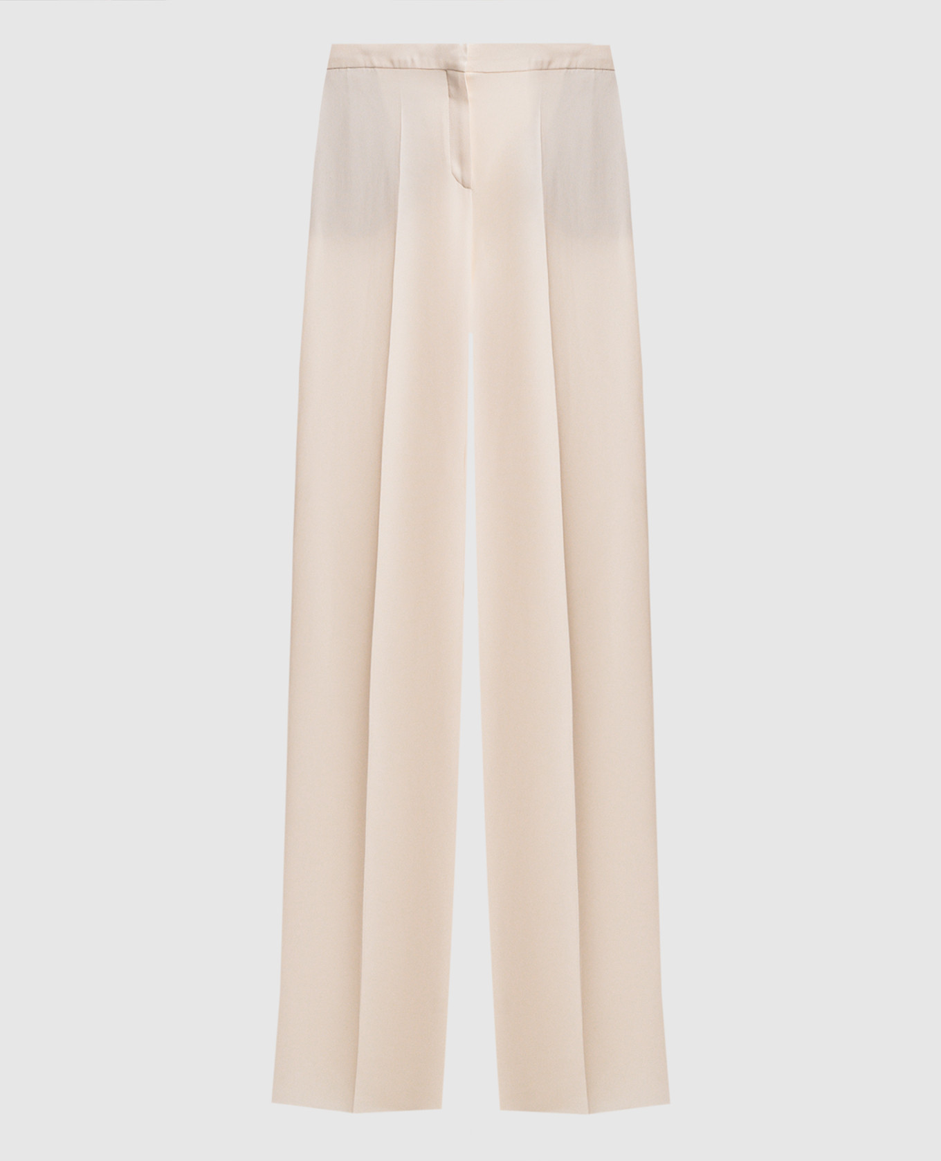 

White silk pants Valentino, Белый