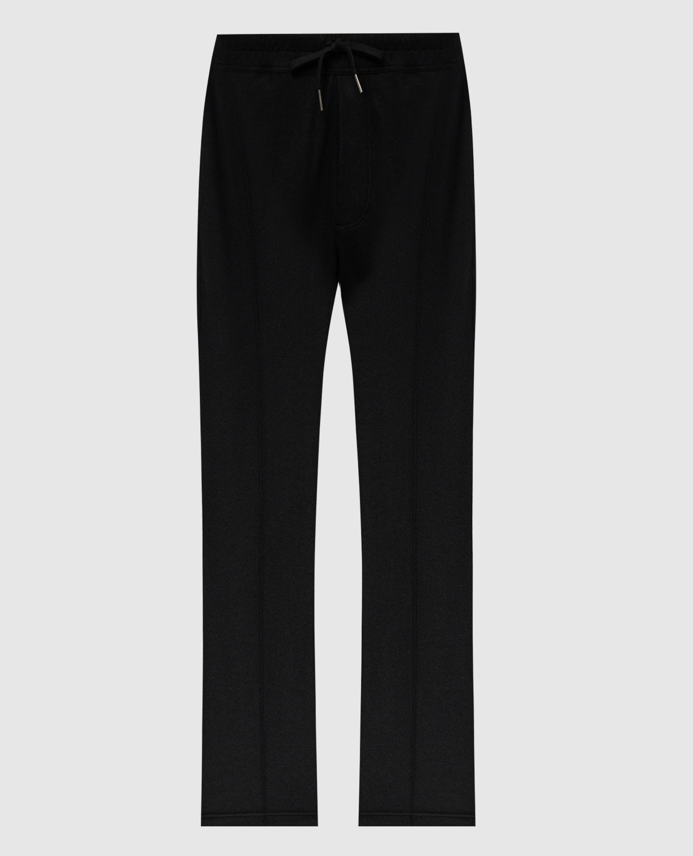

Black cashmere trousers with logo engraving Tom Ford