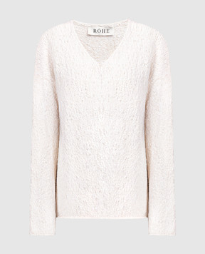 Rohe Beige pullover with bouclé 41123188