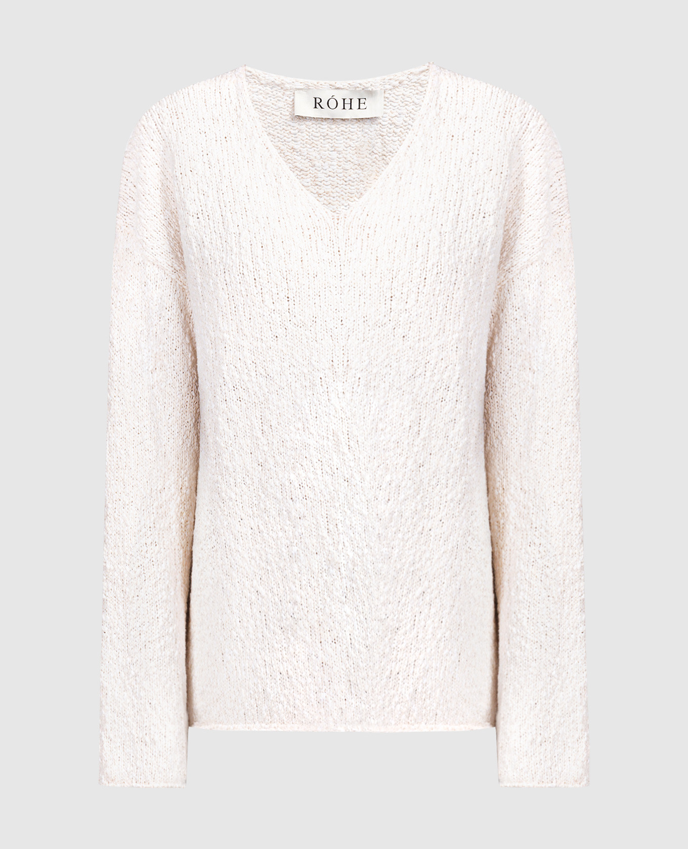 

Beige pullover with bouclé Rohe