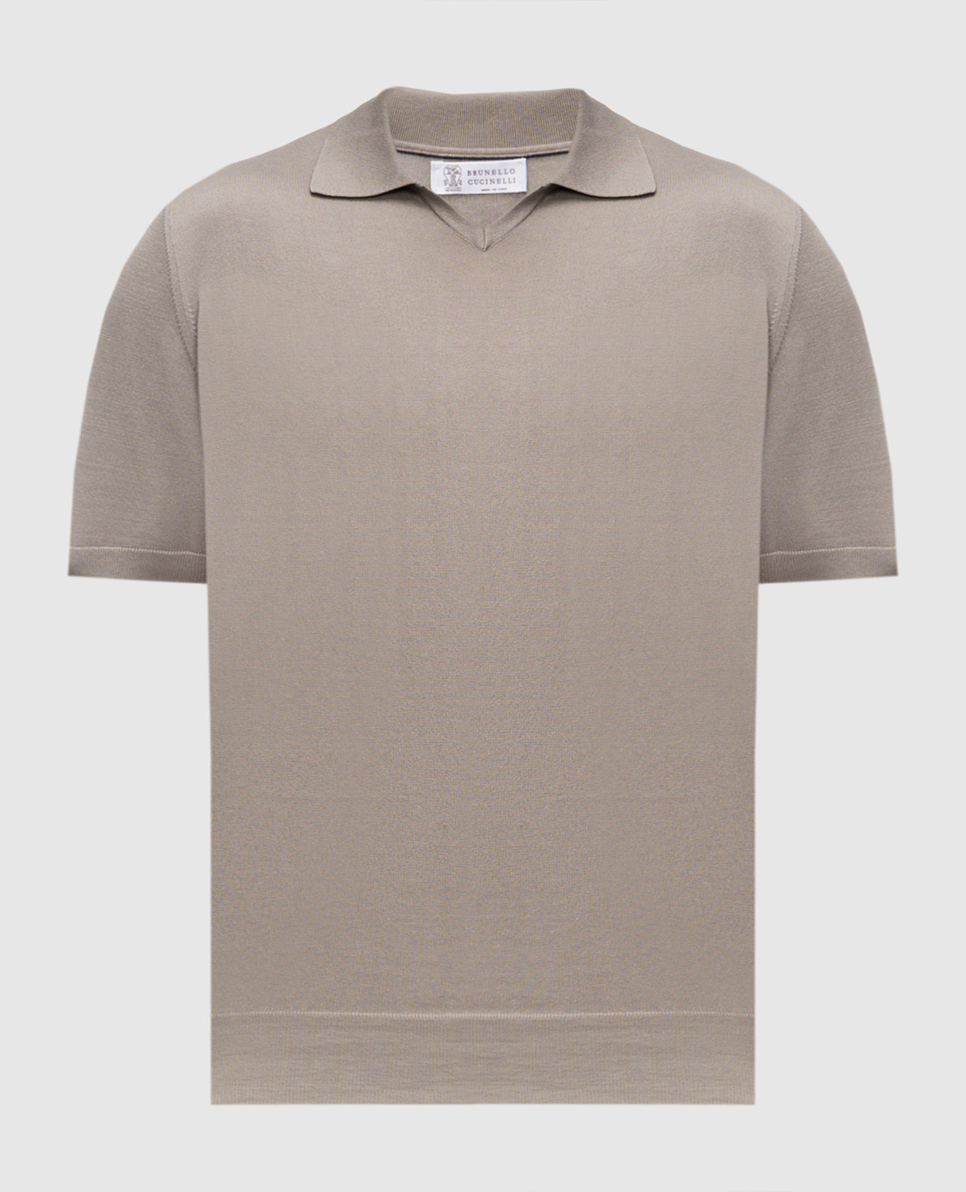 

Khaki polo shirt Brunello Cucinelli