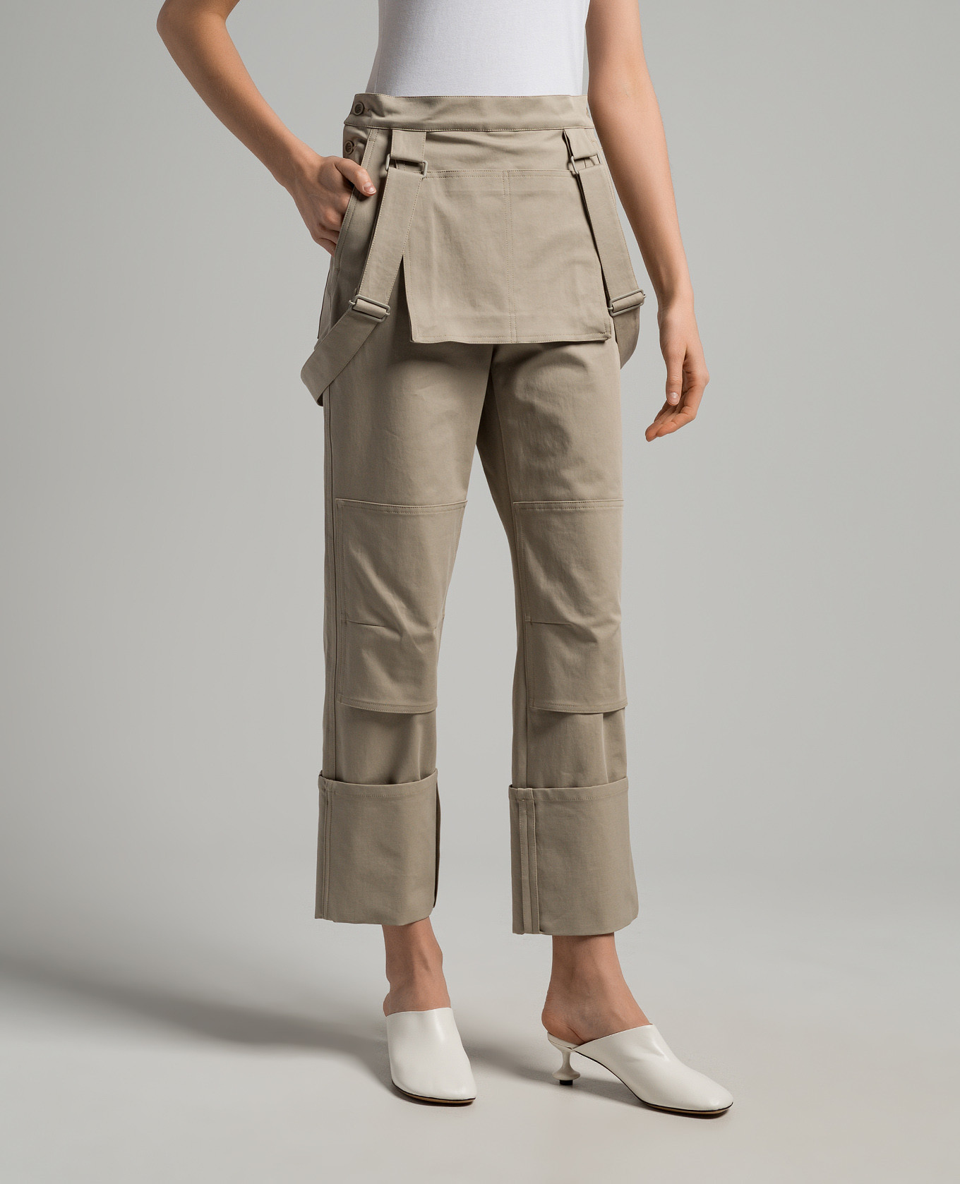 

Tefrite khaki pants Max Mara, Beige