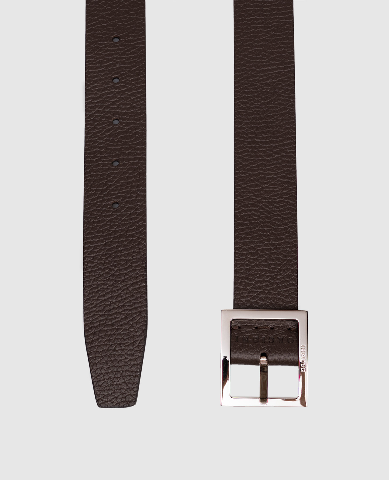 

Reversible leather belt with logo engraving Orciani, White