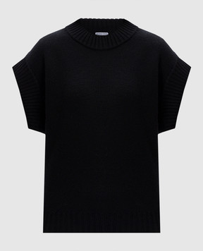 Bottega Veneta Black vest made of wool 804794V4PA0