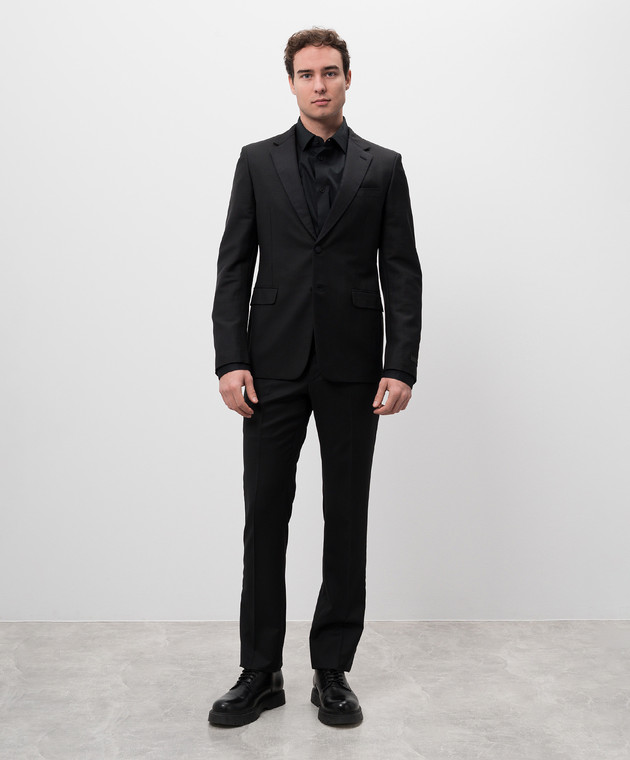 Prada - Black mohair and wool suit UAF4201KNB - shop with European