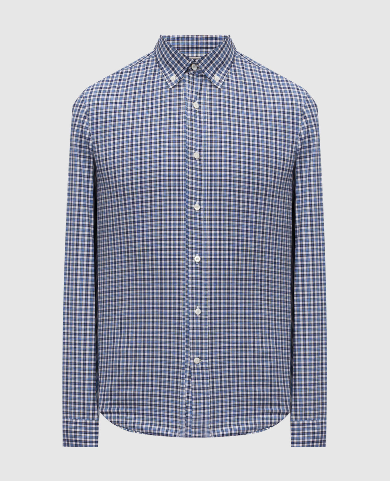 

Blue checkered shirt Brunello Cucinelli