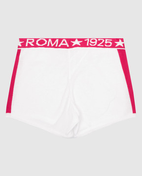 Fendi Children's white shorts with a logo FAB043