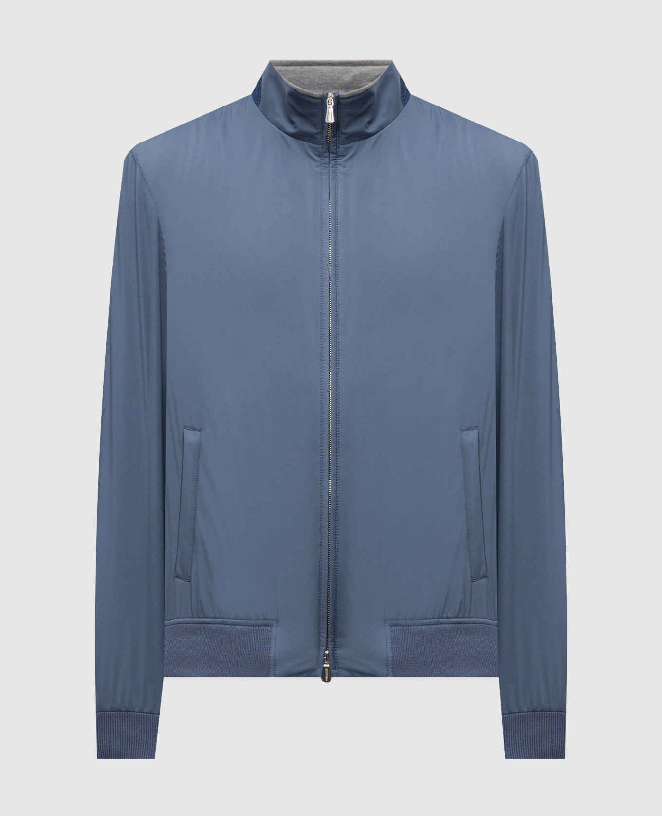 

Blue jacket with logo Enrico Mandelli