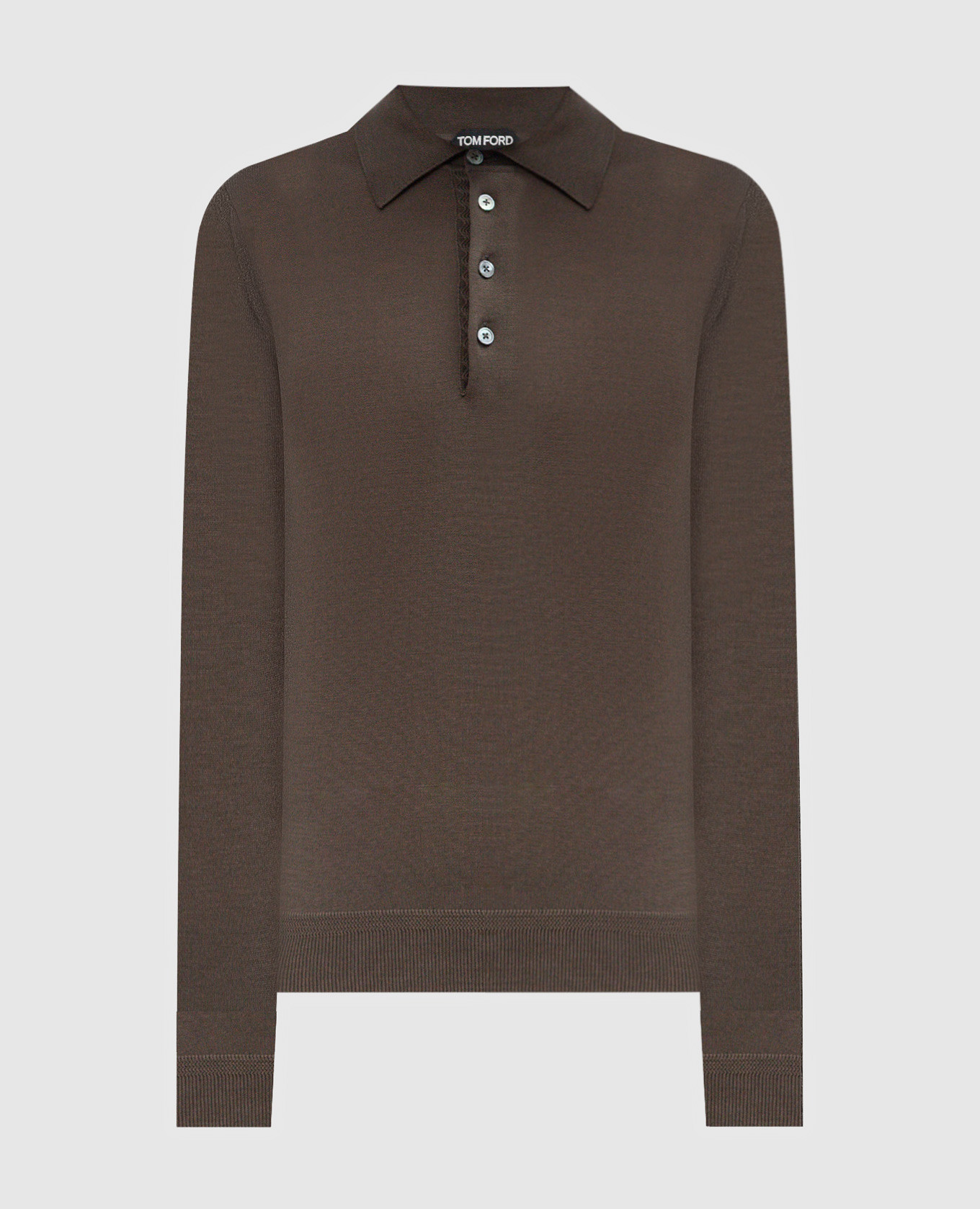 

Green wool polo shirt Tom Ford, Khaki