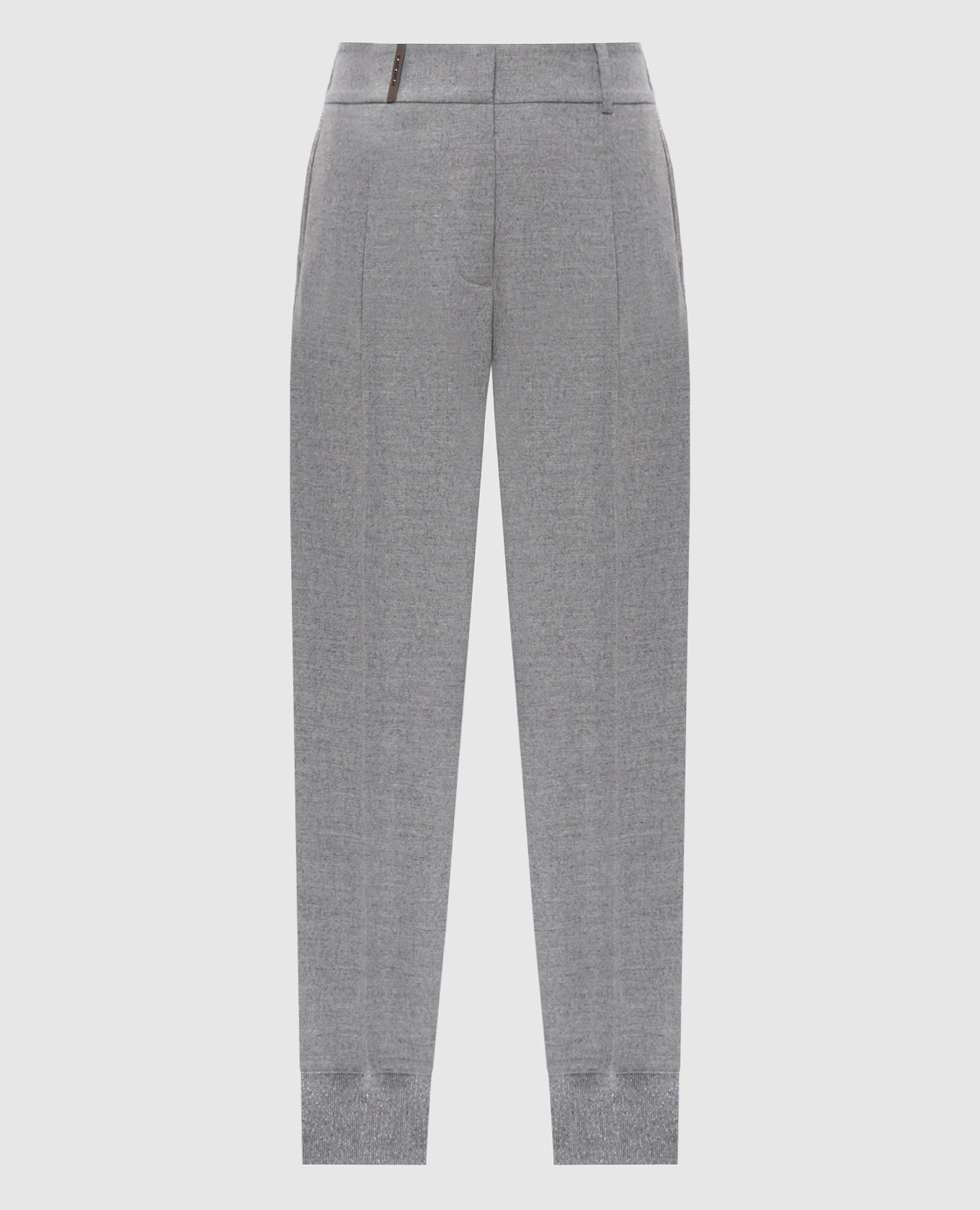 Gray pants with wool Peserico
