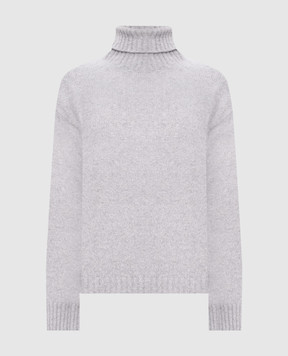 Peserico Gray sweater with wool and cashmere with lurex S99439F0709286