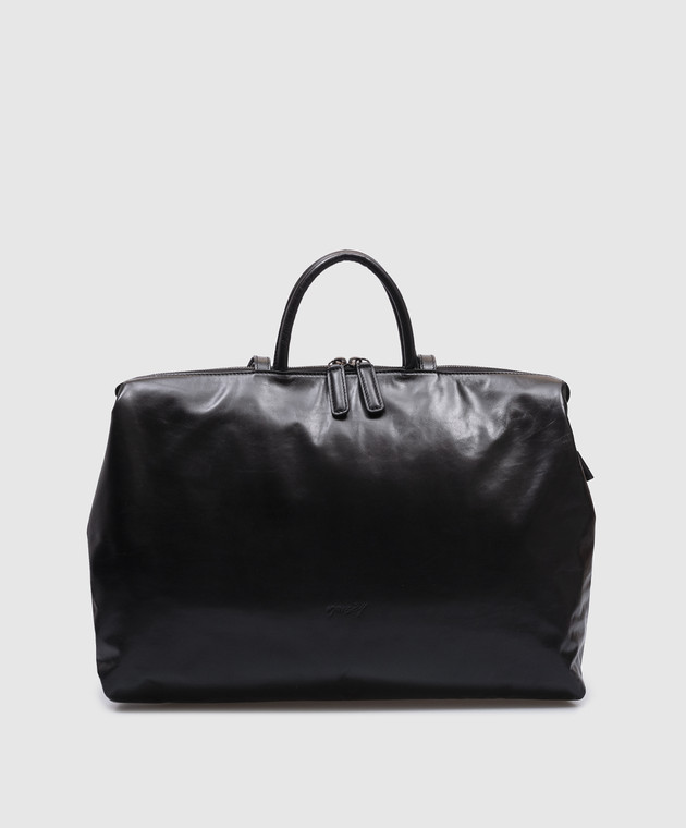 Marsell - Orizzontale black leather tote bag MB0219092 - shop with