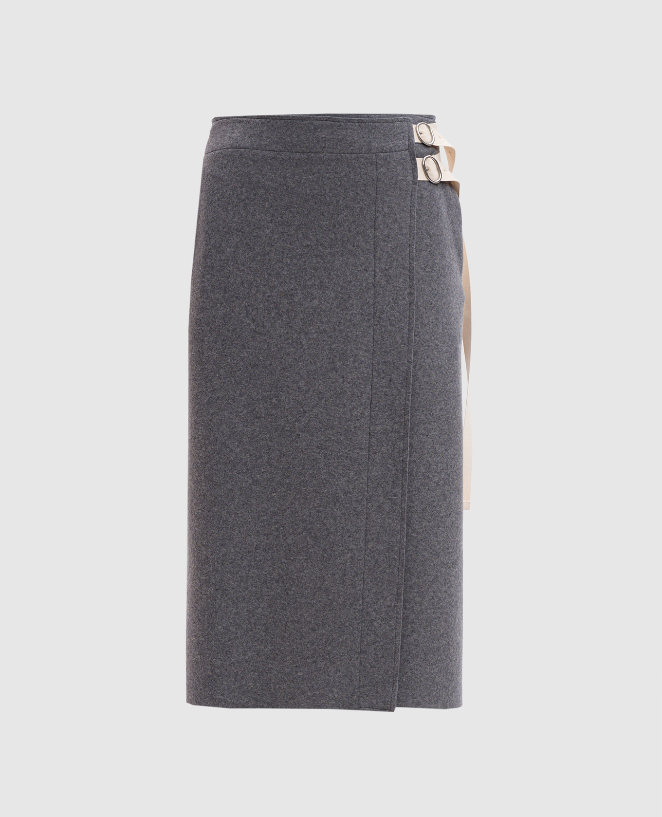 

Gray skirt with a smell of wool Jil Sander, Grey