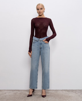 AGOLDE Blue jeans with a worn effect A2491601