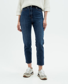 Peserico Blue jeans with logo A04525LT0Q04280