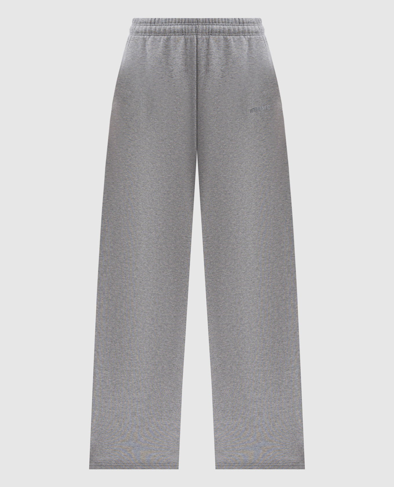 Vetements Gray sweatpants with logo embroidery