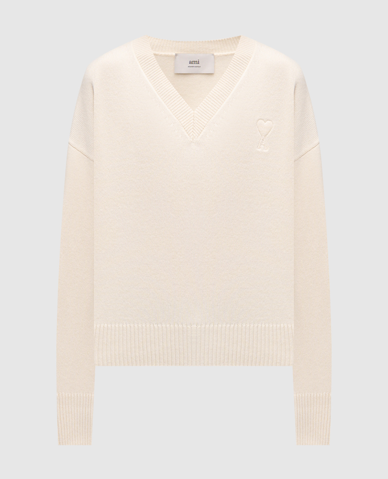 

White wool and cashmere pullover Ami Paris