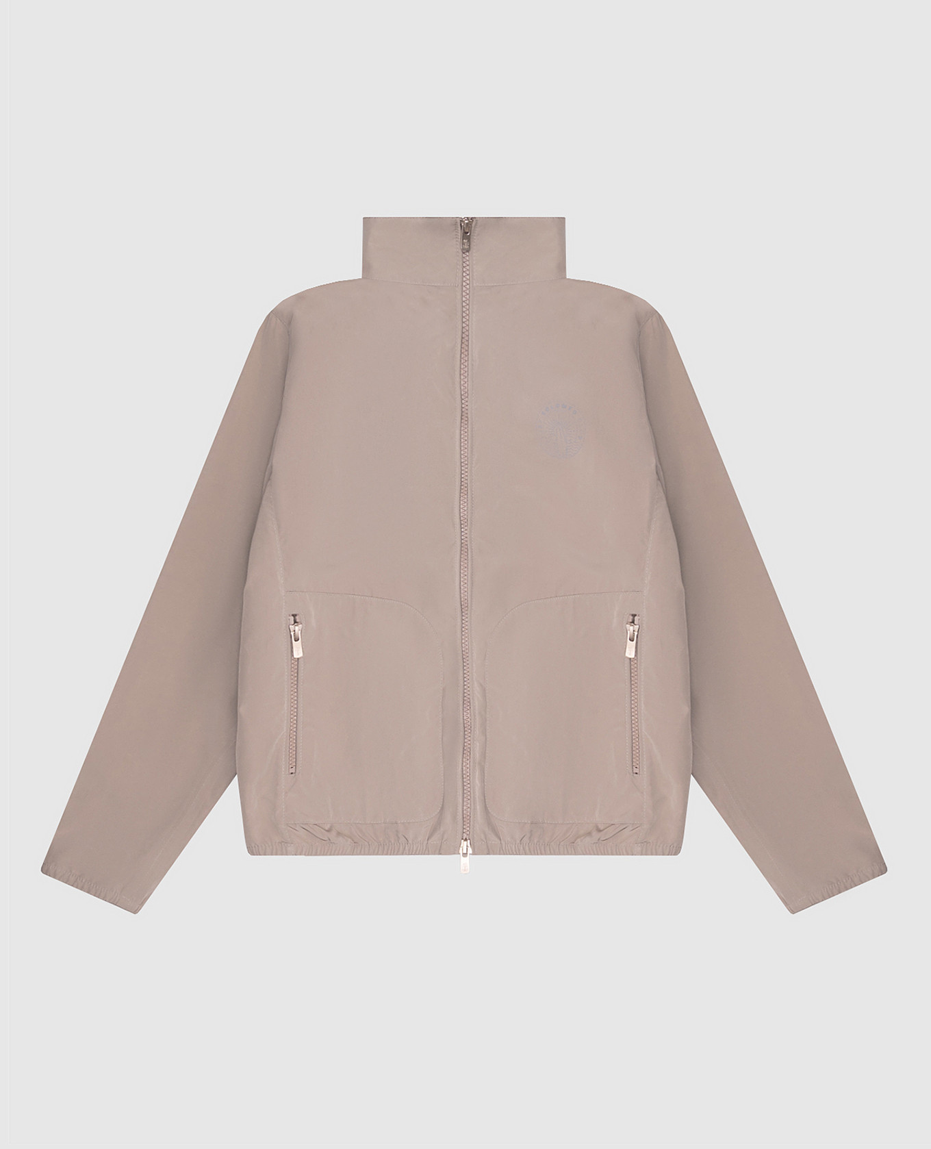 

Children's khaki jacket with print Brunello Cucinelli