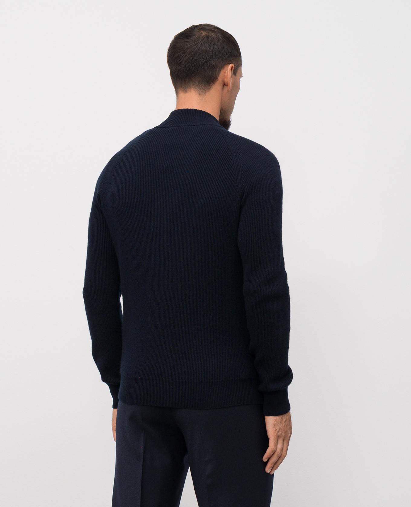 

DEAN blue wool and cashmere cardigan MooRER