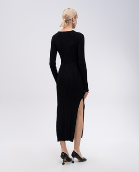 Lou Lou Studio Black dress ELDARA with silk ELDARA