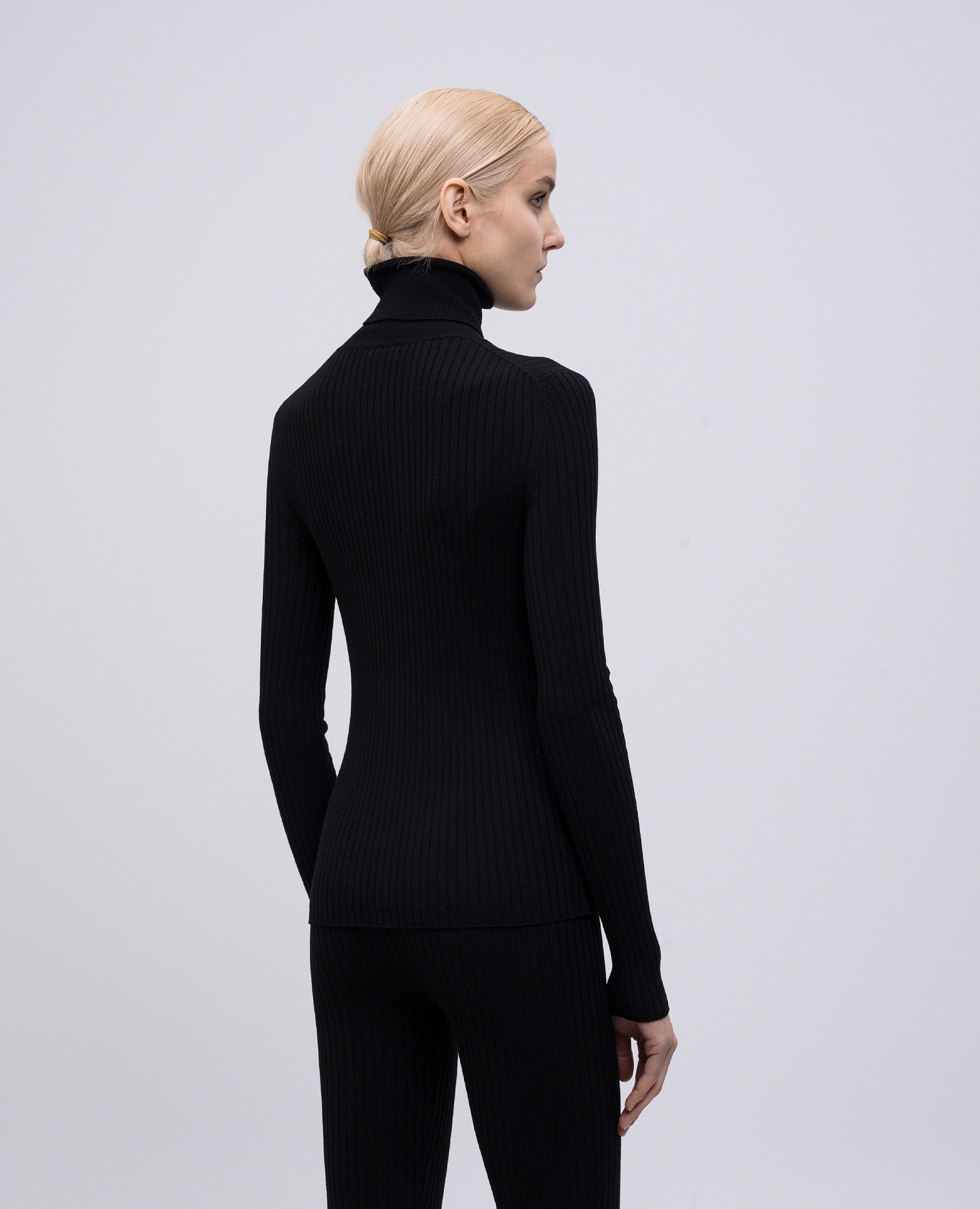 

Black ribbed wool golf Dolce&Gabbana