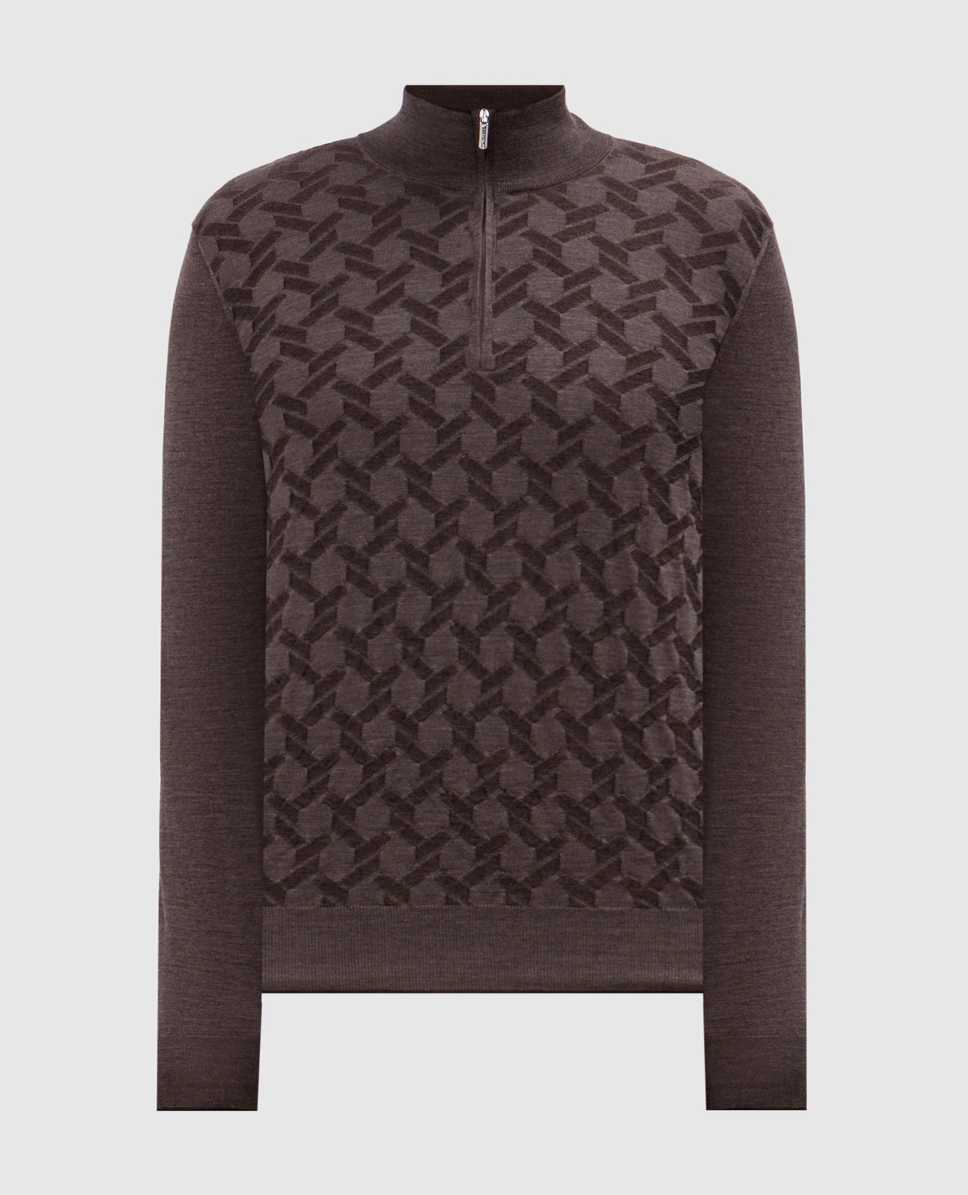

Brown wool and silk jumper Bertolo Cashmere