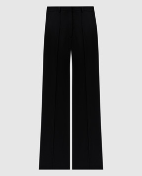 Balmain Black pants made of wool EF1PO160WC09