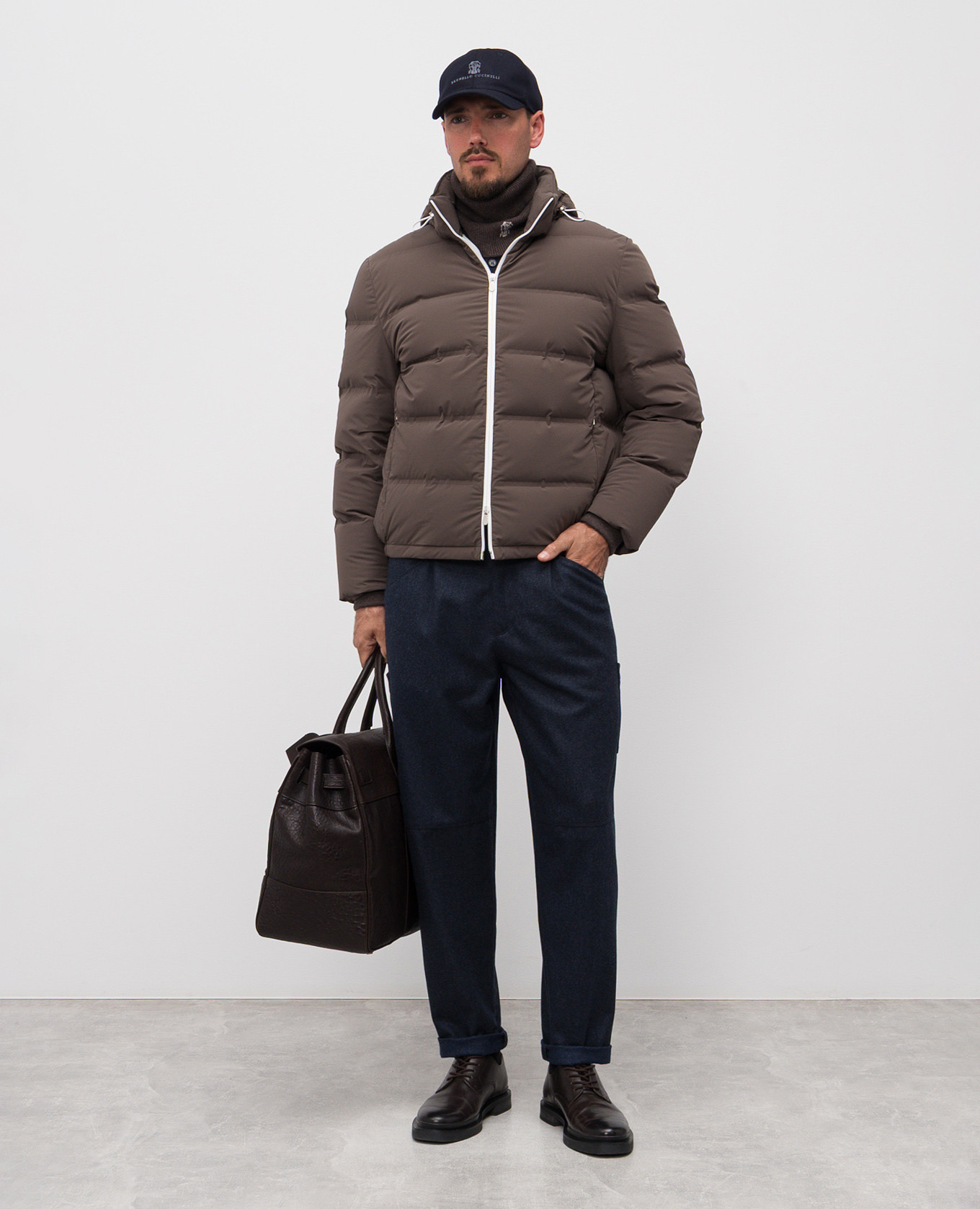 

Brown down jacket Brunello Cucinelli