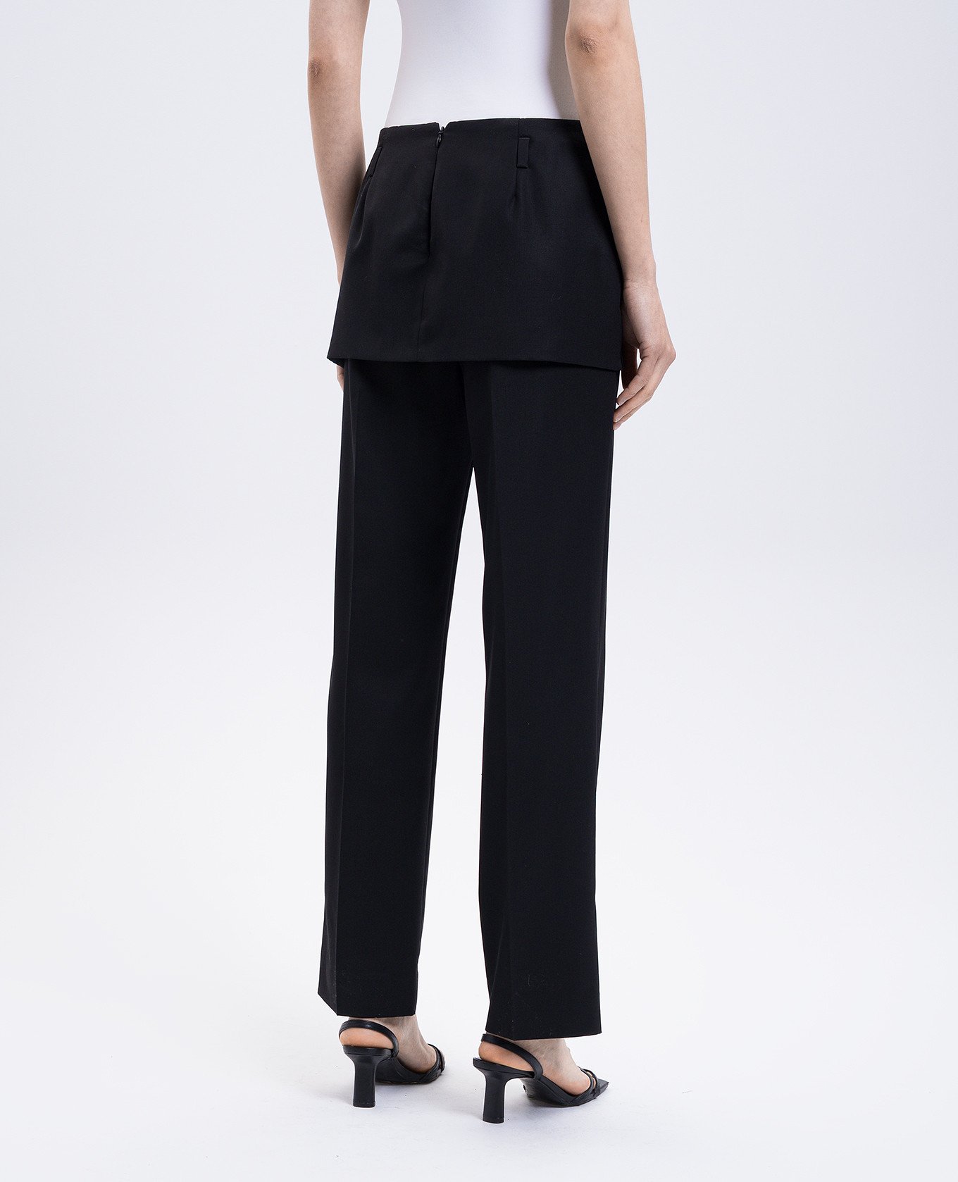 

Black wool pants with imitation skirt Toteme