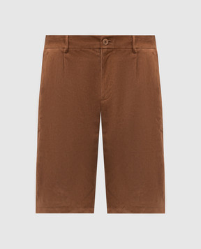 Stefano Ricci Brown suede shorts M7T5100280SUESN4
