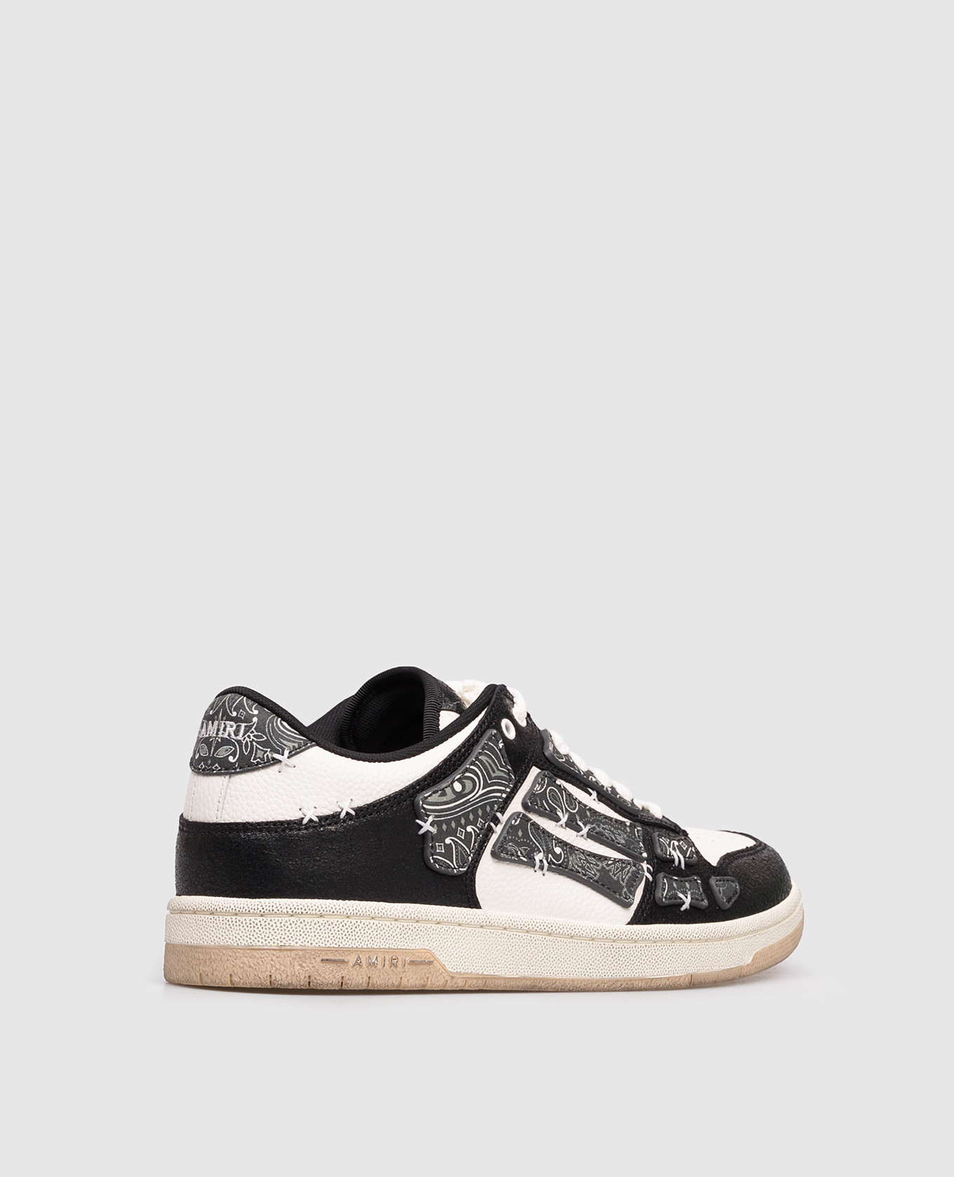 

BANDANA SKEL leather sneakers AMIRI, White