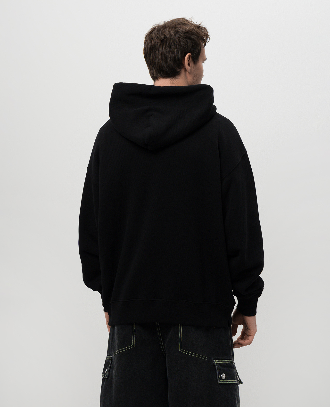 

Black hoodie with logo embroidery Off-White