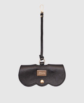 Babe Pay Pls Black leather case for glasses 06186