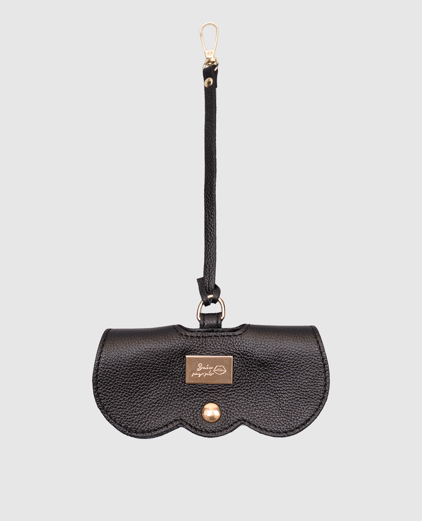 

Black leather case for glasses Babe Pay Pls