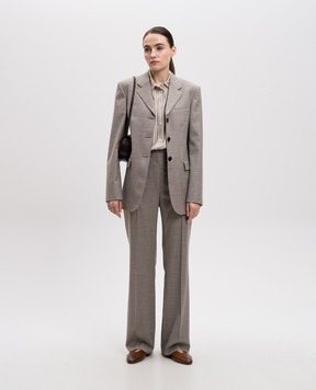 The Row Diane grey wool trousers 8390W2623