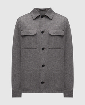 Slowear Gray wool and cashmere shirt 63I0304932A
