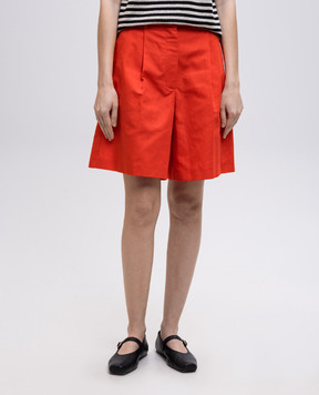 Max Mara Weekend ECUBA red shorts with linen ECUBA