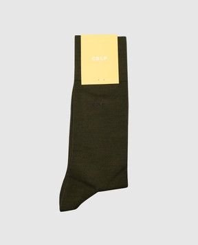 CDLP Green socks with logo MSO006122201